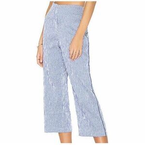 Flagpole NYC Suzie Pant in Navy Seersucker Size small